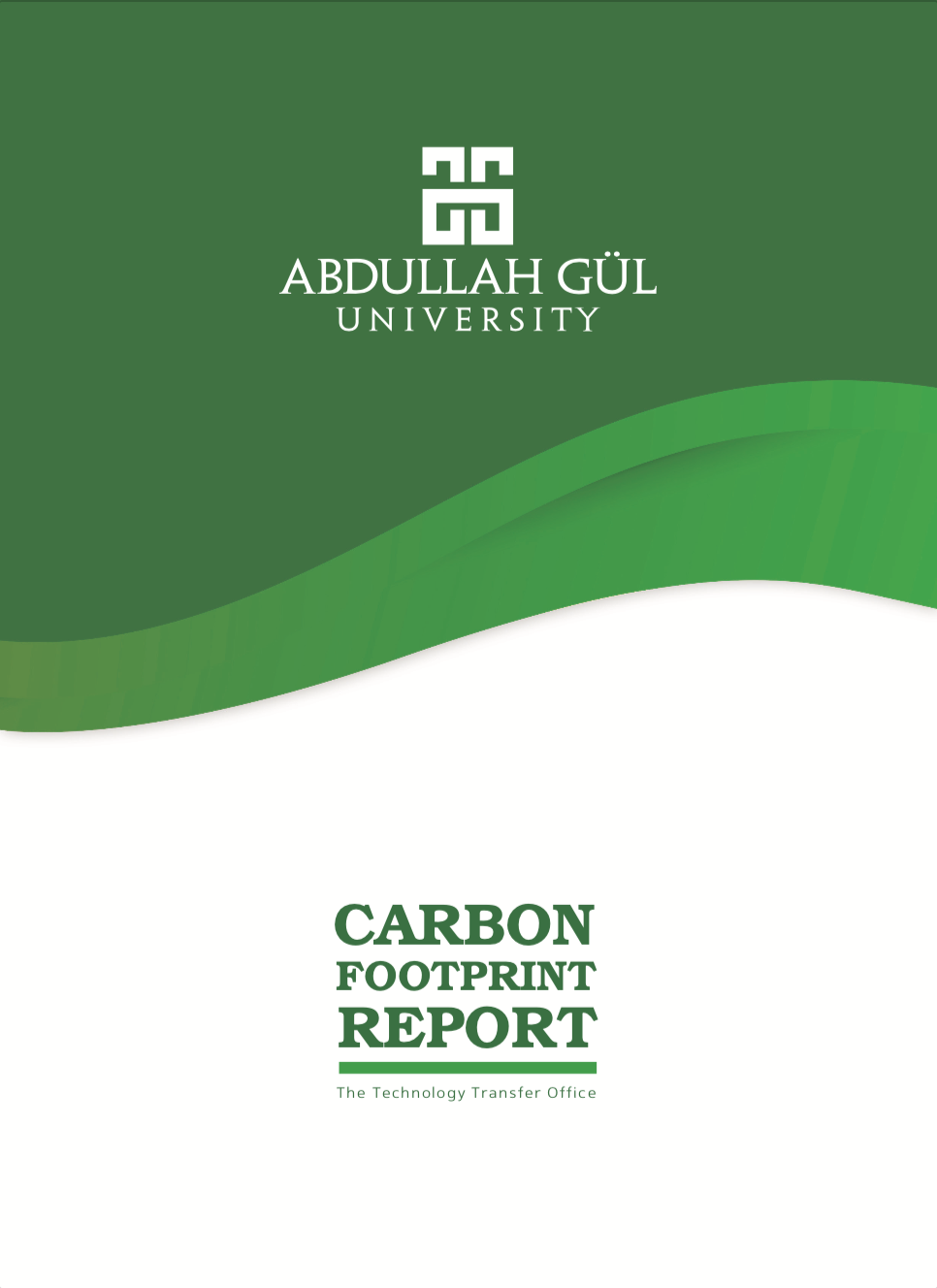 Abdullah Gül University, AGU, Carbon Footprint report, carbon emission, energy efficiency