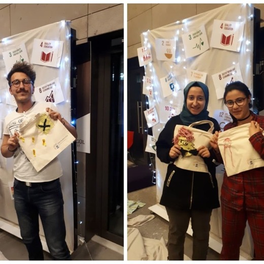 SDSN Youth, Abdullah Gül University, AGU, SDG Student Hub, Design Cloth Bag Workshop